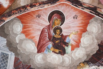 Paintings by Zahari Zograf on the Outer Walls of the Rila Monastery by Unknown